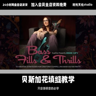 Truefire 贝斯加花填充视频教学贝斯入门到进阶英文视频教学
