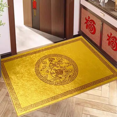中式入户门垫福字进门防滑脚垫葫芦门口开运地毯招财纳福喜庆地垫