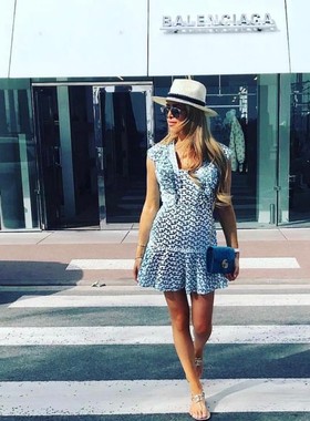 不退不换特价款 现货澳洲品牌Keepsake刺绣小露背连衣裙博主同款