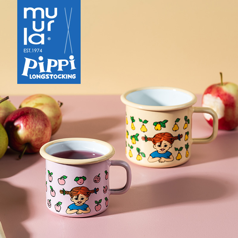 芬兰muurla皮皮pippi fruits水果系列搪瓷杯玻璃杯密封瓶托盘砧板