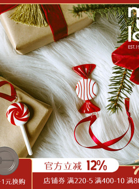 muurla 圣诞挂饰芬兰姆明圣诞玻璃球糖果装饰创意礼品北欧