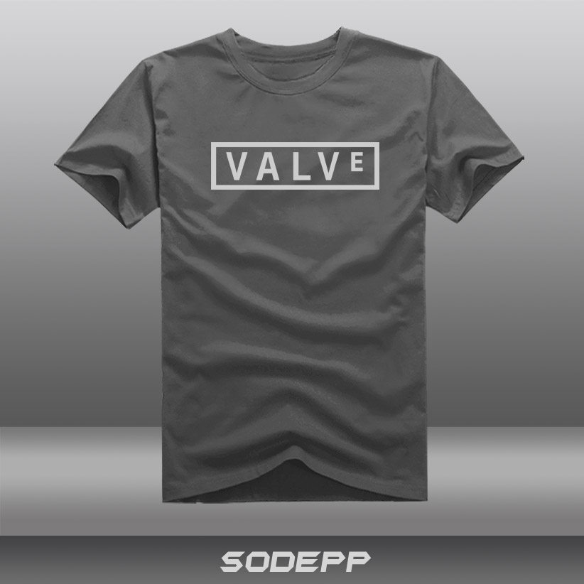 【游戏T恤】VALVE V社 G胖公司LOGO STEAM 刀塔2  圆领男女夏短袖
