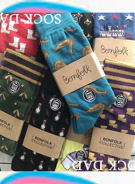 SOCK DAD BONFOLK 花袜子 潮袜 正装 长袜