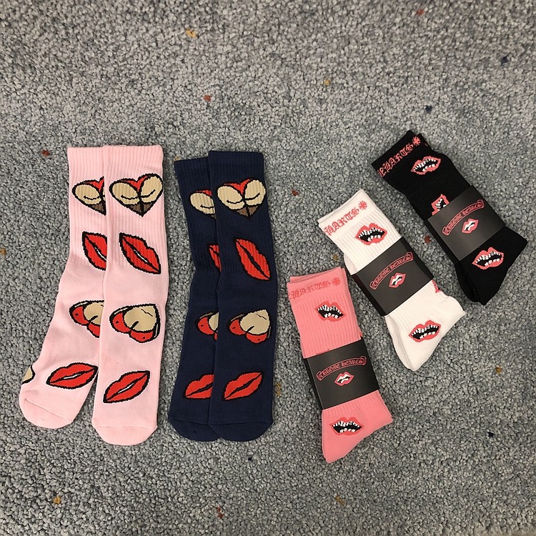 SOCK DAD现货美潮复古刺绣滑板袜  男女款联名小众涂鸦毛巾底长袜