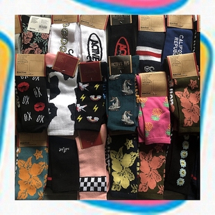 DAD 运动袜 Active 潮袜 毛巾底 滑板袜中长袜 SOCK