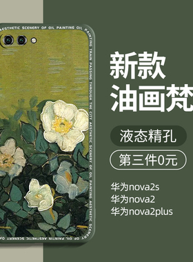 适用华为nova2s手机壳新款华为nova2plus男防摔全包nova2软硅胶nove2s女novo2s后壳nava2s保护套外壳梵高油画