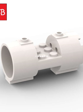 小积木颗粒3x6x2 2/3水平开口螺柱93168特殊零件圆柱圆筒建筑配件
