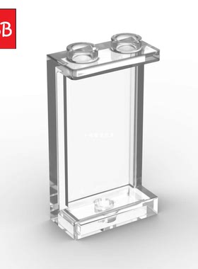 小积木颗粒1x2x3墙板透明玻璃板87544零件落地窗2362橱柜墙壁板