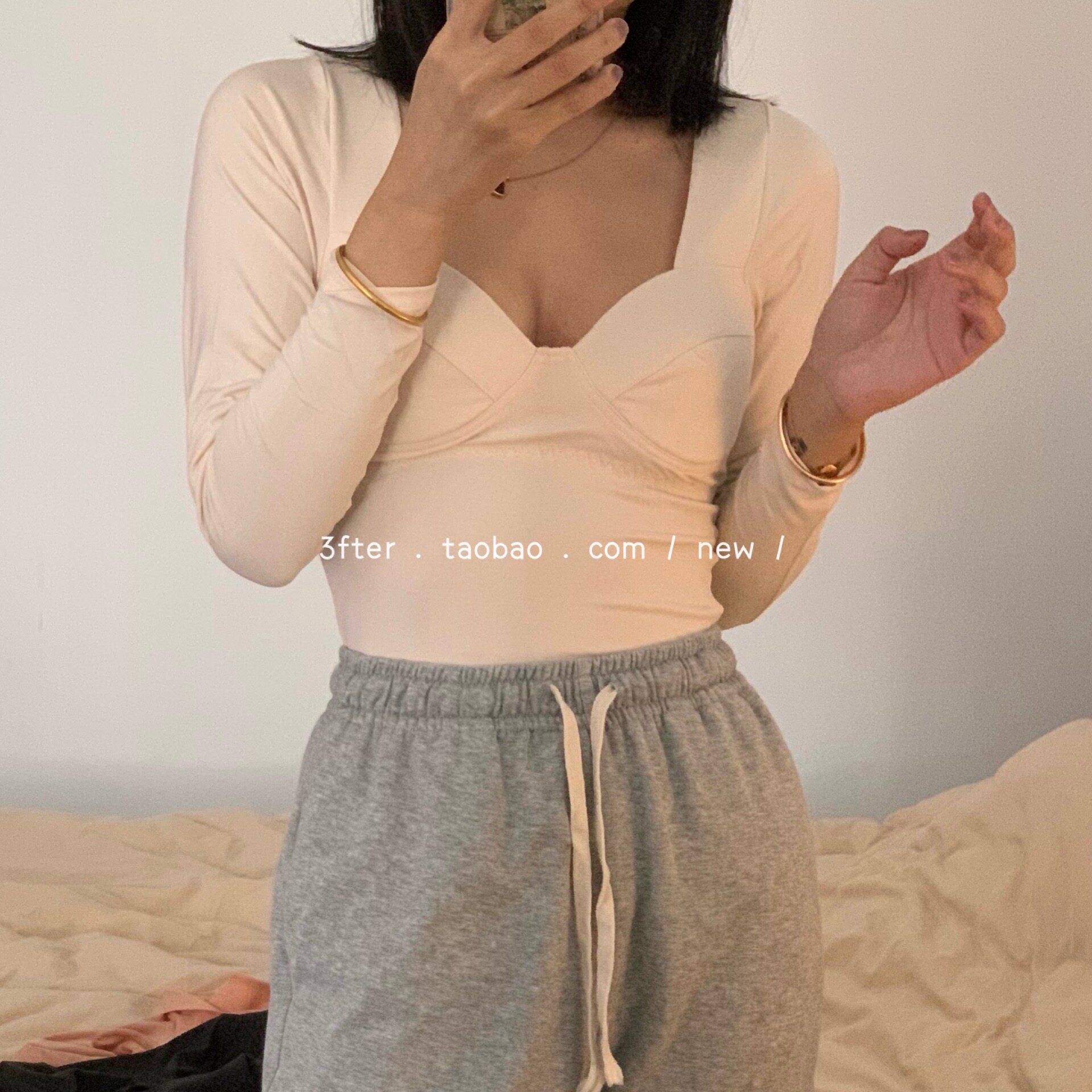 멋스러운 가을 옷|겨울 여아를 위한 보온 속옷[가슴 패드 내장 슬리밍 온열 상의 여성용 하의 셔츠]
