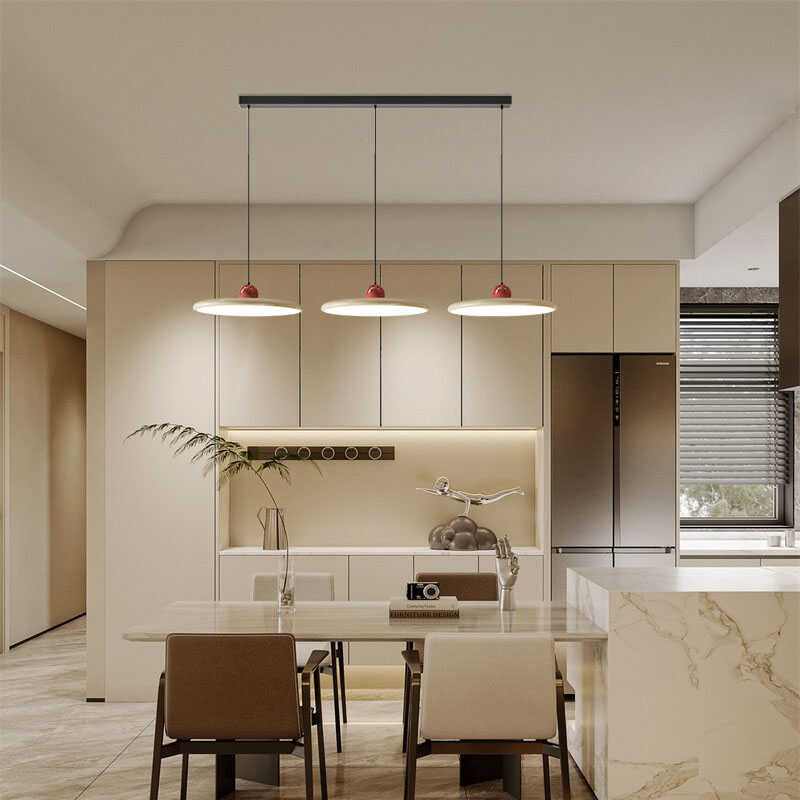 吧台现代简约轻奢吊灯网红长线条