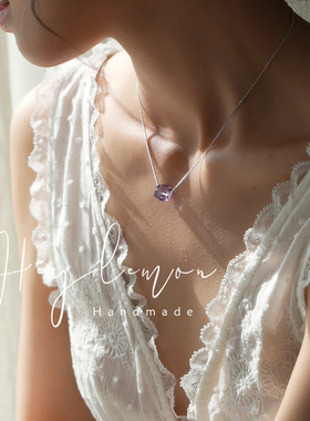 梦幻薰衣紫紫水晶项链