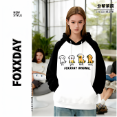 FOXXDAY能量小狗·小众原创设计26年狗狗元 素加绒卫衣宽松情侣款