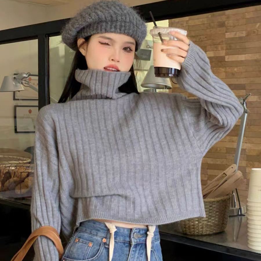 高领毛衣女款2025新款冬