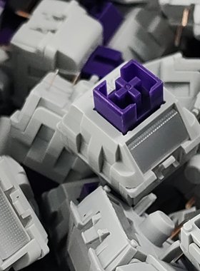 紫川银轴PLUS干滑长寿客制化游戏电竞机械轴v2s升级四穴轴心顺滑