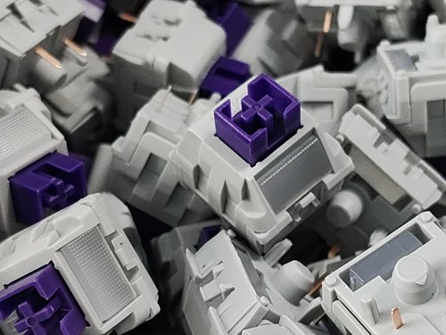 紫川银轴PLUS干滑长寿客制化游戏电竞机械轴v2s升级四穴轴心顺滑