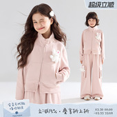 卫裤 卫衣外套工装 立体毛绒兔子玩偶套装 女童春装 恒温自发热