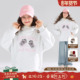 创意印花卫衣10A抗菌保暖连帽女童25冬新款 MUCMUKN 甜心小喵