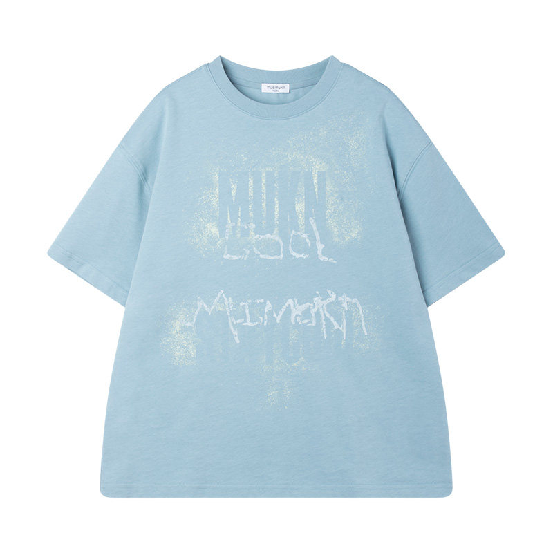 MUCMUKN【夏日涂鸦】全棉7A抑菌凉感防螨印花短袖T恤男中大童26夏 — 1