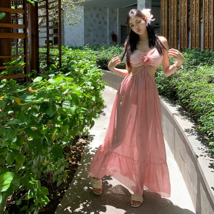 2025新款 比基尼长裙三件套网红超仙纯欲高级性感绝美海岛度假泳衣