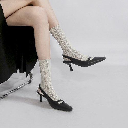 超浓韩系千金高智学院风高跟鞋女