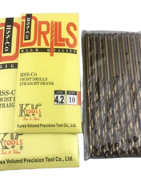 DRLLS 含钴钻头m35速钢钴黄色不锈钢用直柄麻花钻1-20 厂家