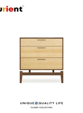 Furient北欧实木 设计师家具 copeland  nightstand/三抽床头柜