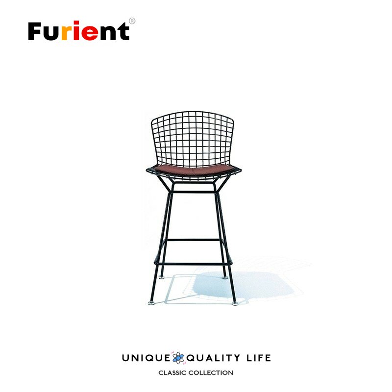 Furient创意设计师家具 bertoia stool伯托埃铁丝凳 酒吧高脚椅