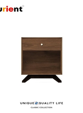 Furient北欧实木 设计师家具 astrid nightstand单抽储物床头柜