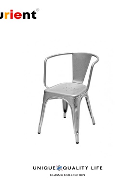 Furient工业风 设计师家具 tolix armchair/复古做旧带扶手餐椅
