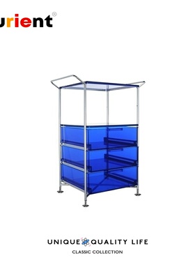 Furient设计师家具 mobil storage/移动储物柜 三抽立体式收纳柜