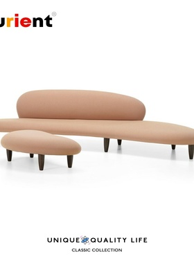 Furient经典设计师家具 freeform ottoman/鹅卵石简约 沙发脚踏
