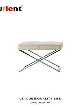 Furient创意设计师家具 leather ottoman简约现代休闲皮革脚踏