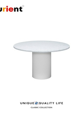 Furient创意设计师家具 hiroki dining table/大理石实木脚餐桌