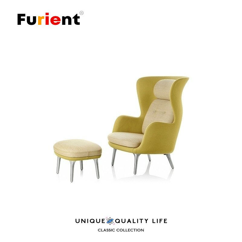 Furient创意设计师家具 ro lounge chair and ottoman休闲沙发椅