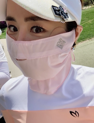 韩国女士凉爽面罩更加明确防晒