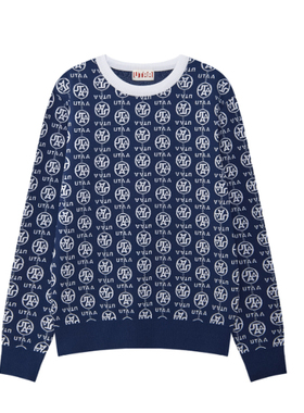 韩国代购UTAA 高尔夫球服25年秋冬男士圆领毛衣针织衫UE3KTM558