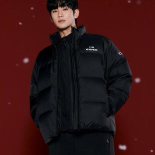 韩国代购正品EIDER户外运动24年男士休闲防寒鹅绒短款外套上衣
