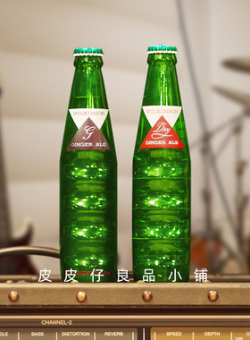 3瓶包邮 日本朝日Wilkinson碳酸水姜汁苏打汽水饮料玻璃瓶装190ml