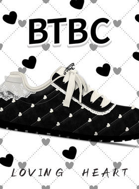 BTBC·【爱心波点】2025年秋季ins风休闲鞋百搭休闲鞋原创设计女