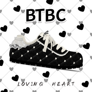 BTBC·【爱心波点】2025年秋季ins风休闲鞋百搭休闲鞋原创设计女