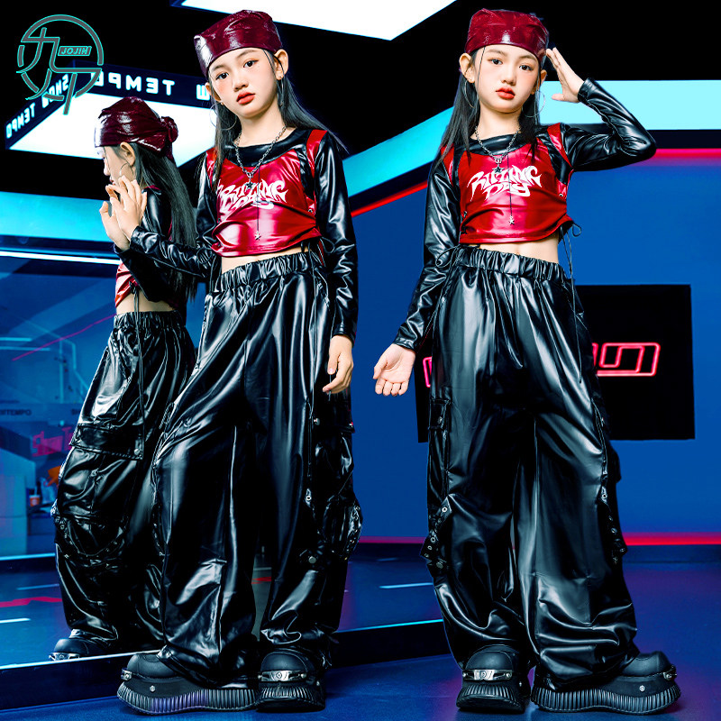 女童潮酷jazz爵士舞韩舞街舞潮服