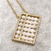 [New limited edition]U.S.A brand Quancy Quincy Abacus Pearl Necklace A06