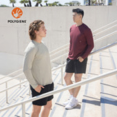 DRIOTOPIA早秋新品 抗菌长袖 单面提花长袖 男透气弹力运动打底衫