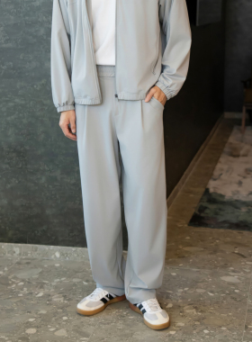 DRIOTOPIA2026春夏新品直筒长裤男挺阔垂感裤子弹力运动裤抗皱