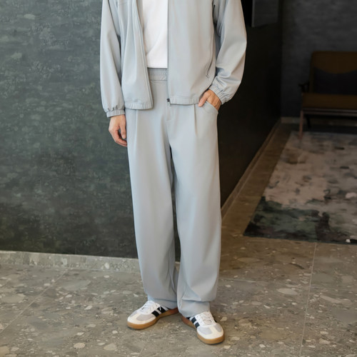 DRIOTOPIA2026春夏新品直筒长裤男挺阔垂感裤子弹力运动裤抗皱