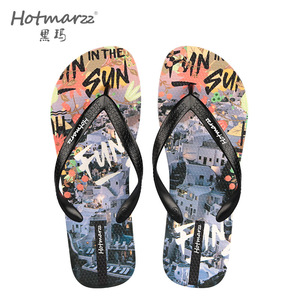 hotmarzz/黑玛人字拖男夏季外穿新款防滑防臭夹脚拖鞋游泳沙滩鞋