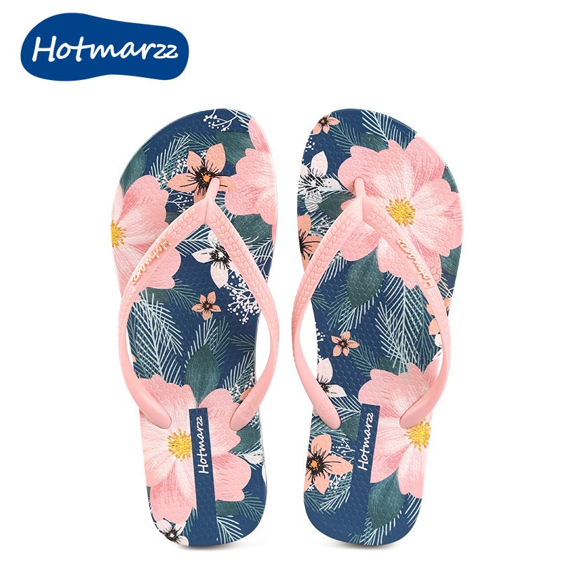 hotmarzz/黑玛人字拖女夏室外穿防滑海边沙滩鞋夹脚夹趾浴室拖鞋