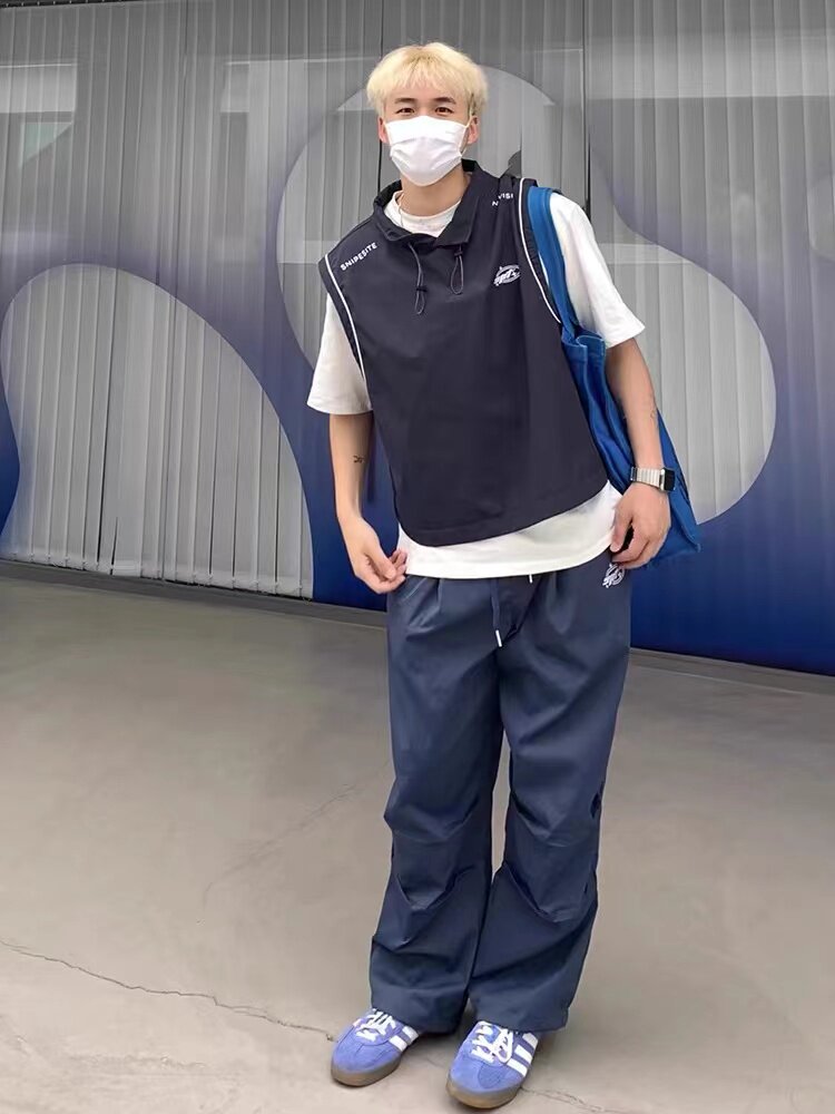 MOUNTAIN OUTDOOR LAYERED SLEEVELESS VEST VEST SHORT FUNCTIONAL STYLE JACKET MENS AMERICAN SMALL SHOULDER TOP TRENDY BRAND