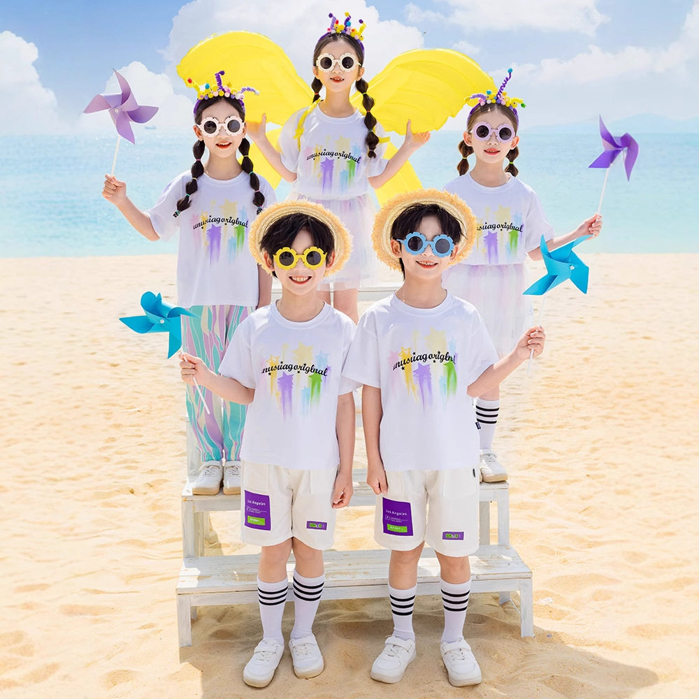 小学生六一儿童演出服亲子装活动班服套装幼儿园园服毕业照合唱服