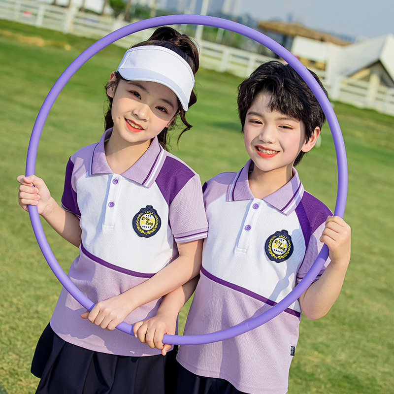 班服套装小学生校服夏季运动服幼儿园园服夏装统一毕业演出两件套